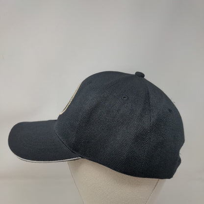United States Army Strapback Hat Black One Size Embroidered Adjustable