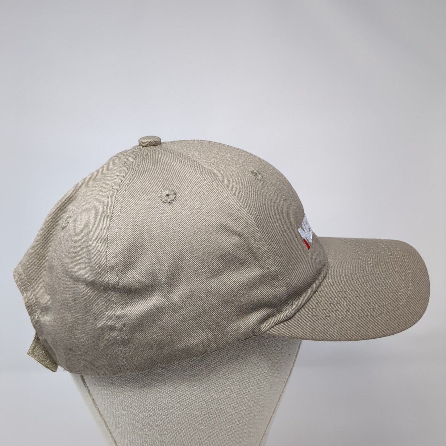 Newsmax Strapback Hat Tan One Size Adjustable Embroidered Port & Company