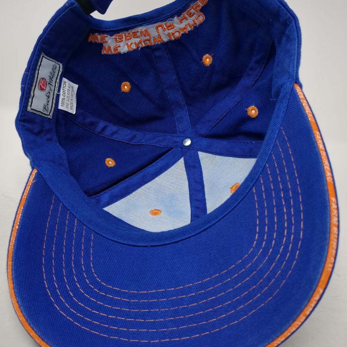 Buck's Athletic Baseball Cap Hat Blue One Size Farm Bureau Insurance Idaho Logo