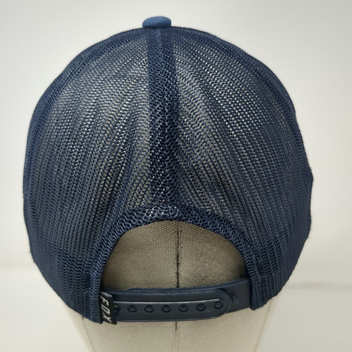 Fox Trucker Hat Blue Red One Size Mesh Back Flat Brim Snapback Motocross Racing