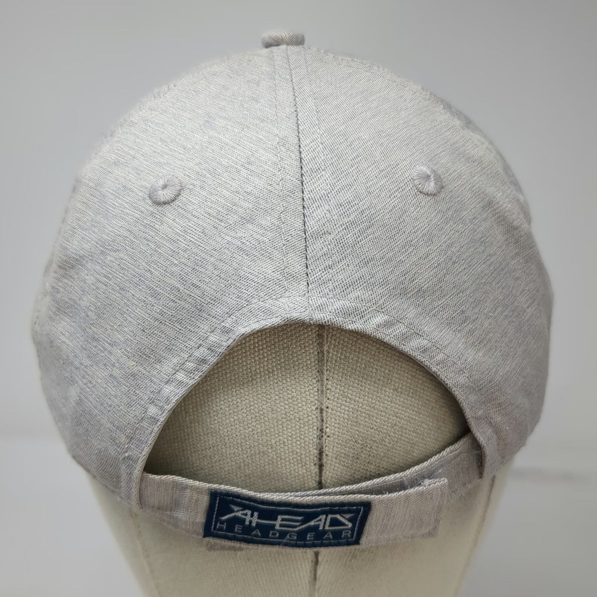 Ahead CIU Rams Hat Baseball Cap Gray One Size Strapback Embroidered Logo Curve