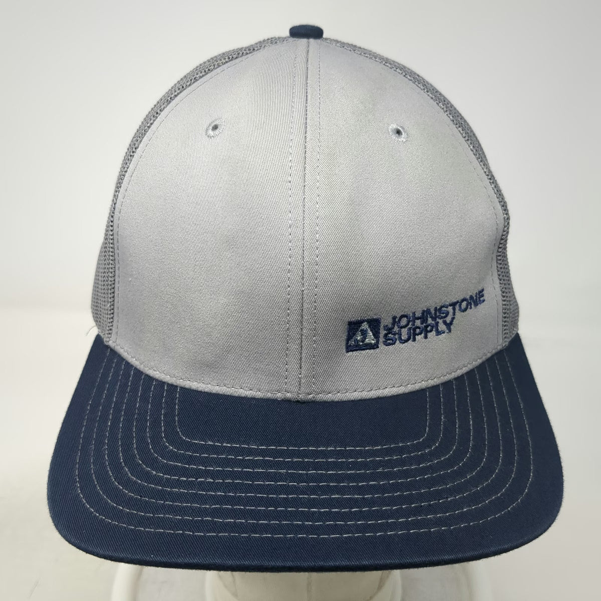 Richardson Trucker Hat Gray One Size Johnstone Supply Mesh Snapback Hat