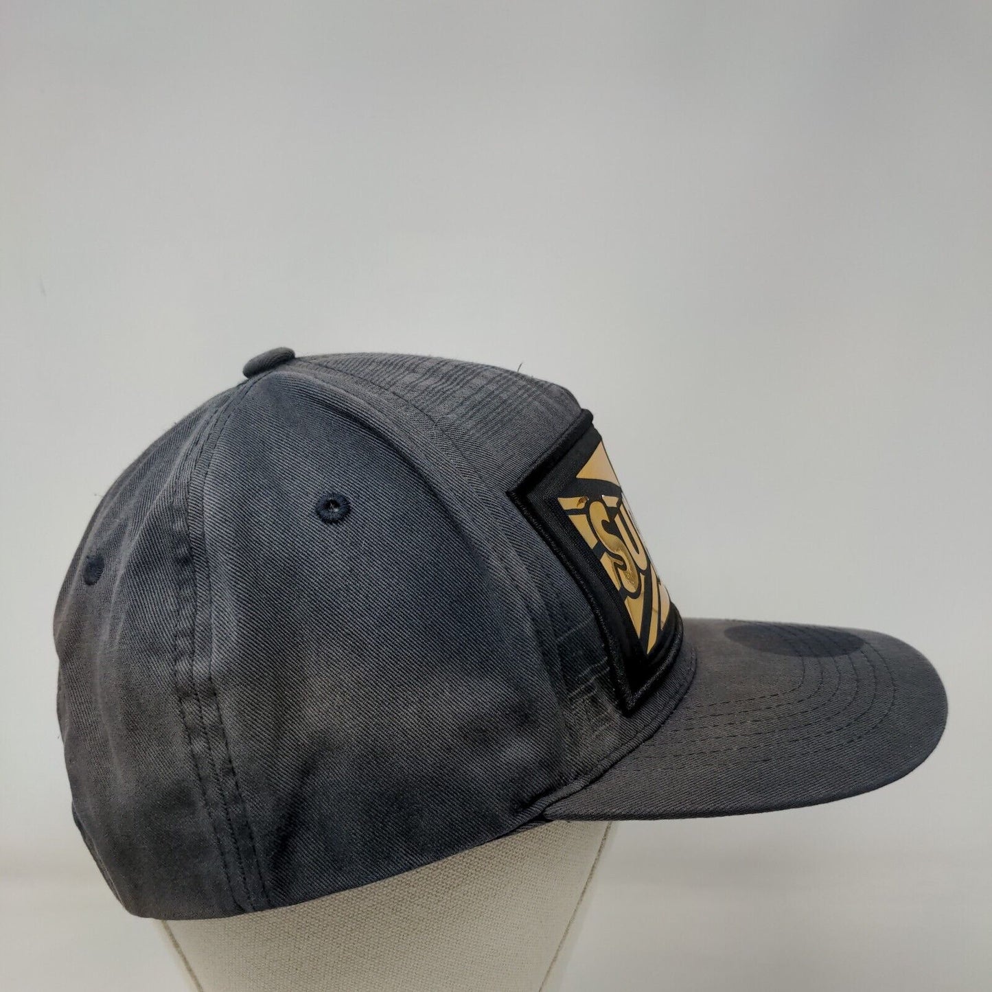 Superfly Snapback Hat Blue One Size Adjustable Embroidered 6 Panel Polyester