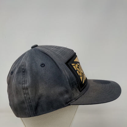 Superfly Snapback Hat Blue One Size Adjustable Embroidered 6 Panel Polyester