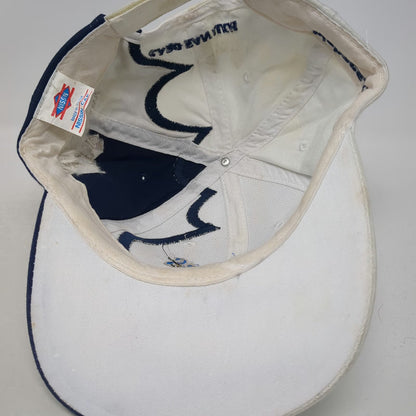Nissin Baseball Cap White Blue One Size 2005 25th Anniversary Cabo Marlin Hat