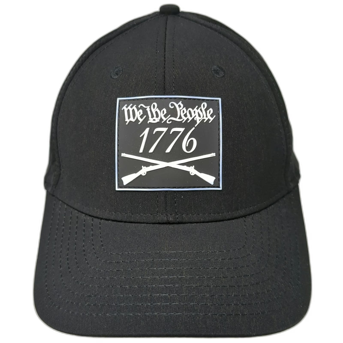 Howitzer Trucker Hat Black One Size 1776 We The People Patriotic USA Flag Cap