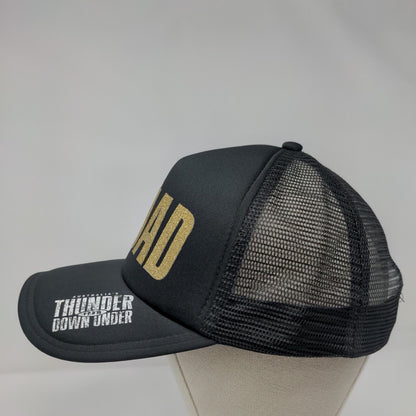 Thunder Squad Snapback Mesh Back Trucker Hat Black OSFA Adjustable