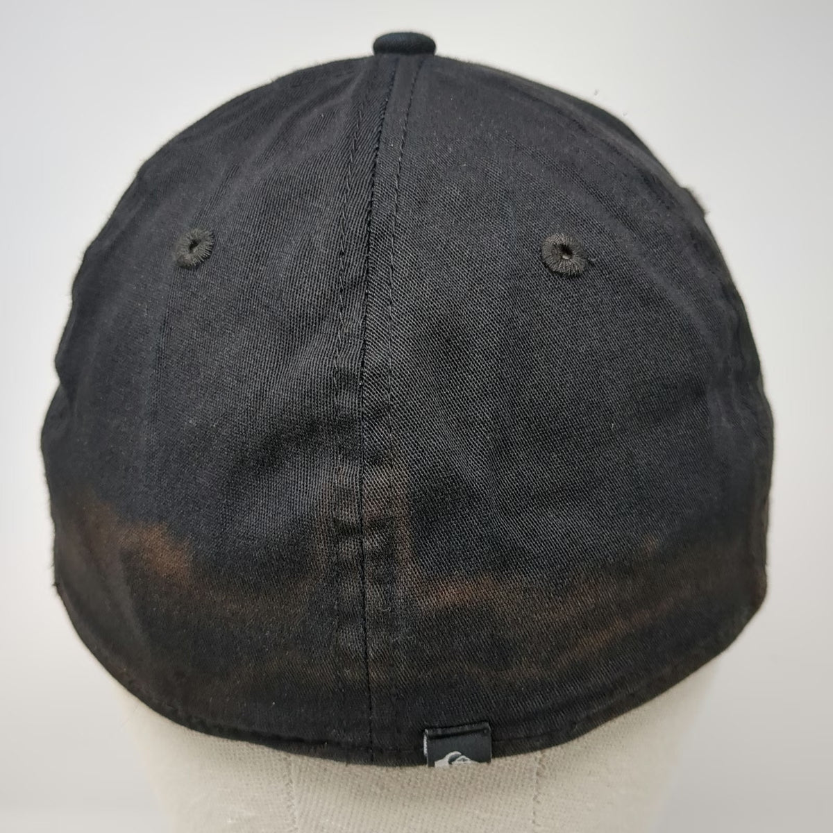 New Era Quiksilver Baseball Cap Black M Stretch Fit Fitted Structured Hat