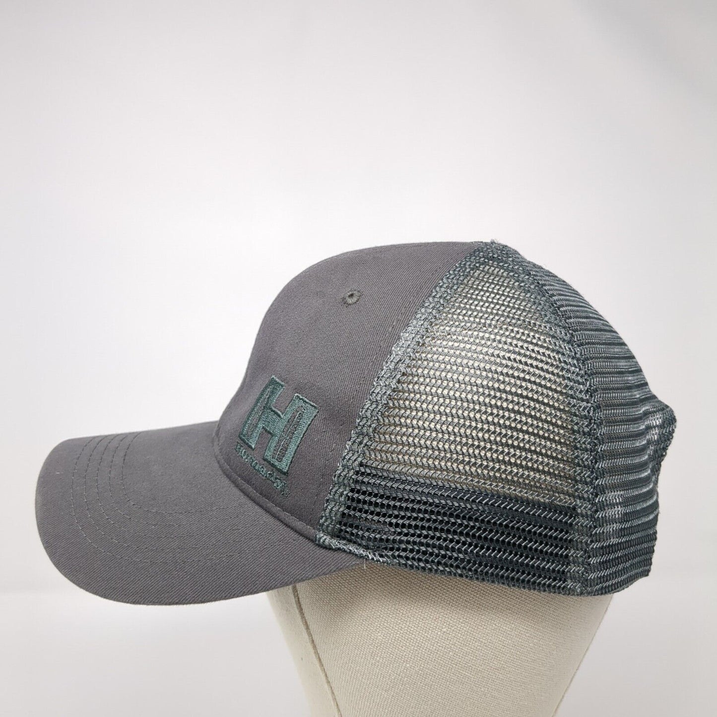 Hornady Snapback Trucker Hat Gray One Size Adjustable Embroidered Mesh Back