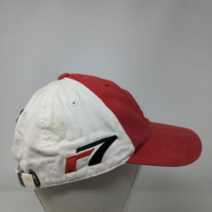 Adidas TaylorMade R7 Slideback Hat Red OSFA Embroidered Colorblock