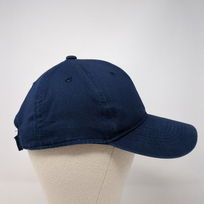 George Strapback Baseball Cap Blue One Size Adjustable Vented Holes Blank