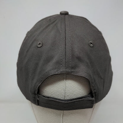 B Logo Strapback Hat Gray OSFM Adjustable Embroidered 6 Panel Hit Wear