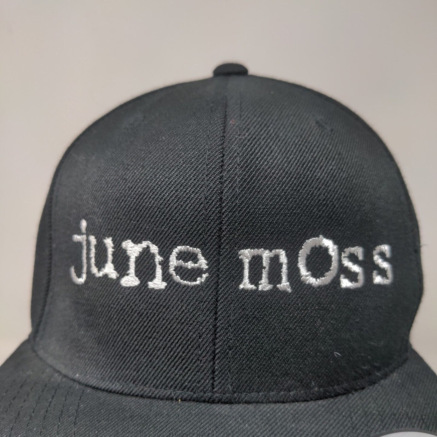 June Moss Men's Snapback Hat Black Adjustable Autographed Becca Tobin