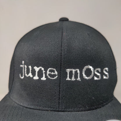 June Moss Men's Snapback Hat Black Adjustable Autographed Becca Tobin