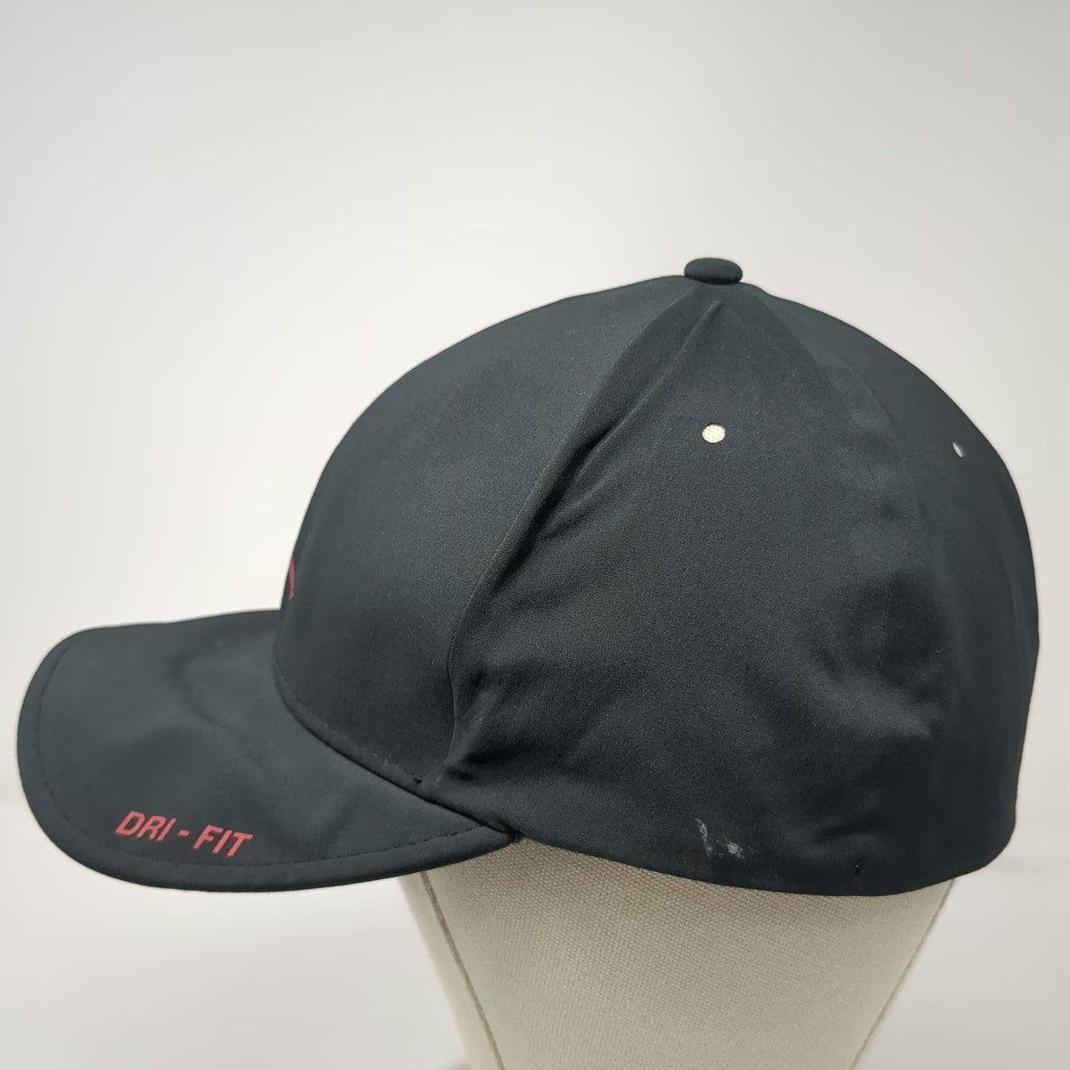 Jordan Baseball Cap Black XL Dri-Fit Jumpman Logo Stretch Fit Athletic Hat
