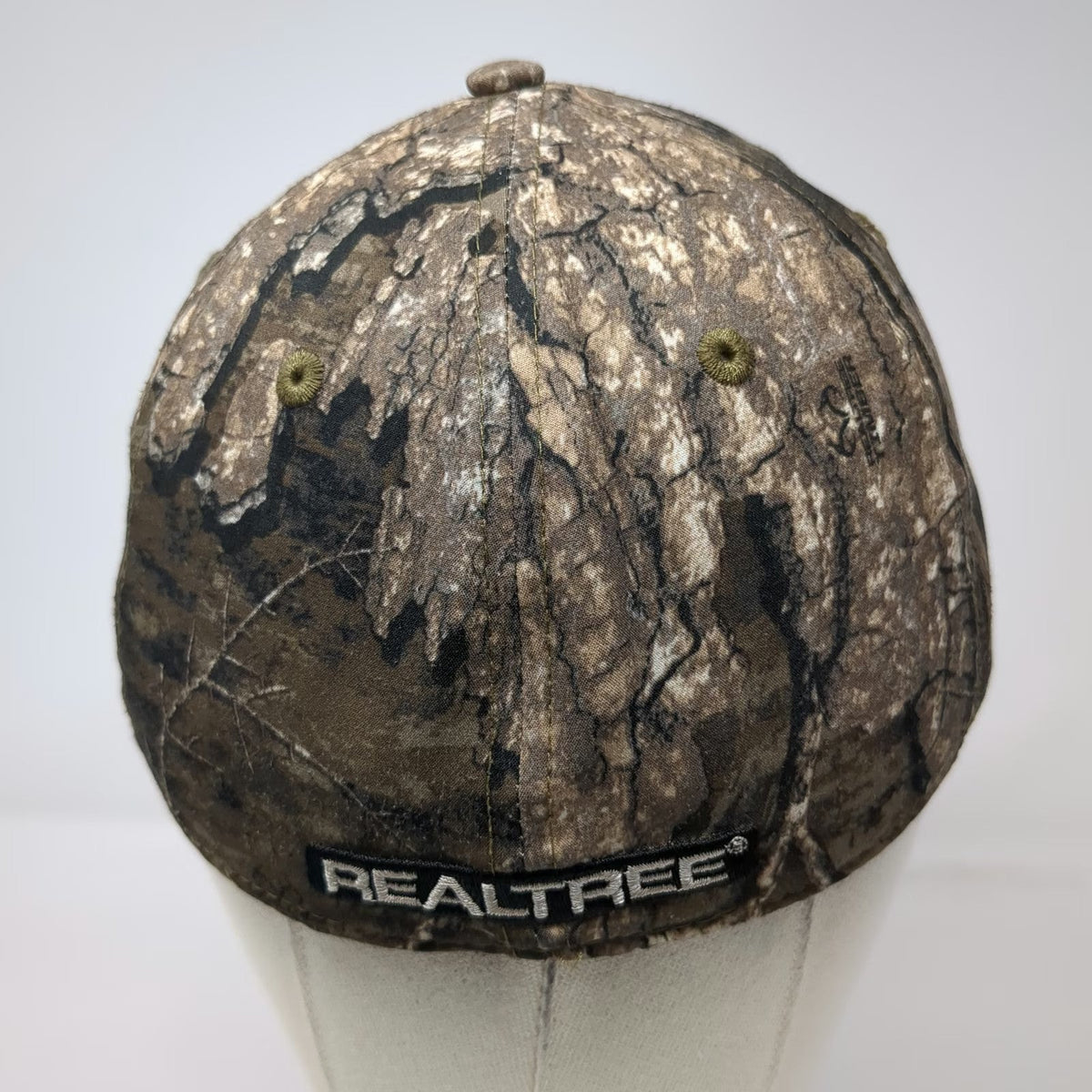 Realtree Timber Camouflage Baseball Cap Brown M Embroidered Logo Outdoor Hat