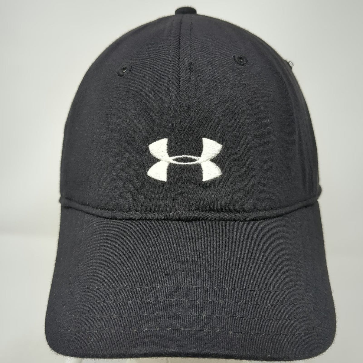 Under Armour Baseball Cap Black One Size Embroidered Logo Strapback Hat Sport