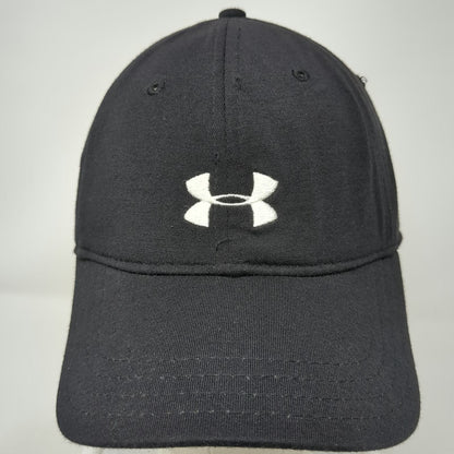 Under Armour Baseball Cap Black One Size Embroidered Logo Strapback Hat Sport