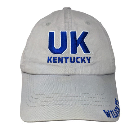 University of Kentucky Wildcats Strapback Hat Gray Embroidered Captivating NCAA