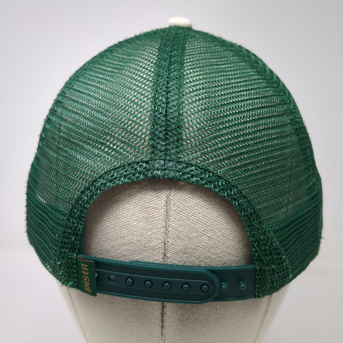 Pistil Trucker Hat One Size Green White Mesh Snapback Pine Tree Hood River Ore