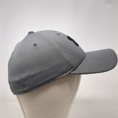 Under Armour Fitted Hat Gray Medium/Large Embroidered Solid 6 Panel