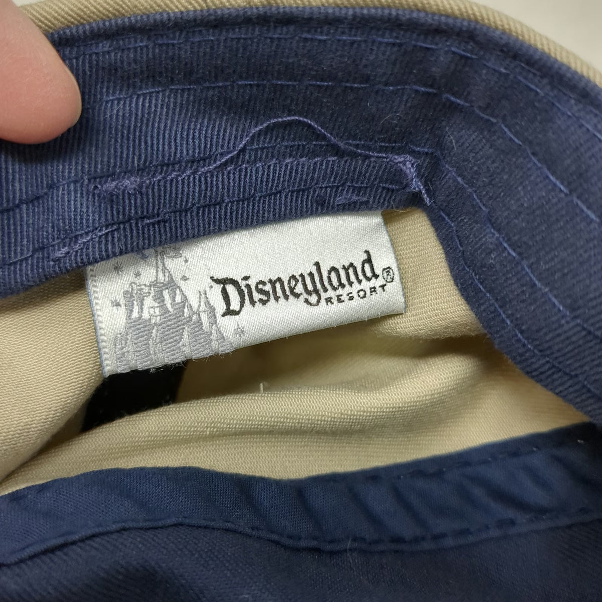 Disneyland Resort Baseball Cap Blue Beige One Size Cotton Slideback Graphic Hat