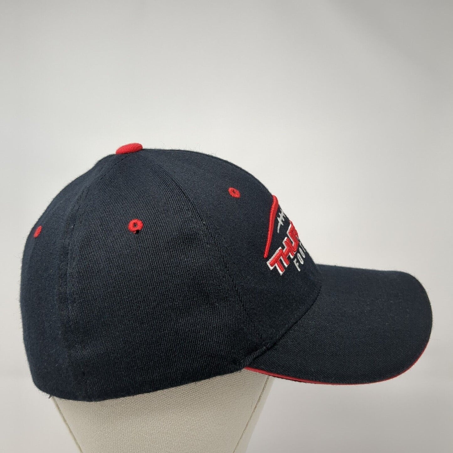 Thurston Football Colts Fitted Hat Black L/XL Embroidered 6 Panel Prep Gear