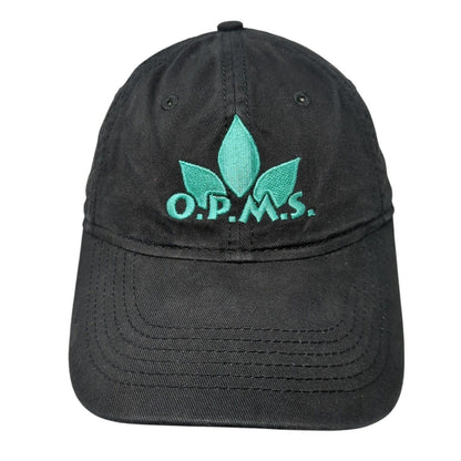 O.P.M.S. Slideback Hat Black One Size Adjustable Embroidered Sportsman