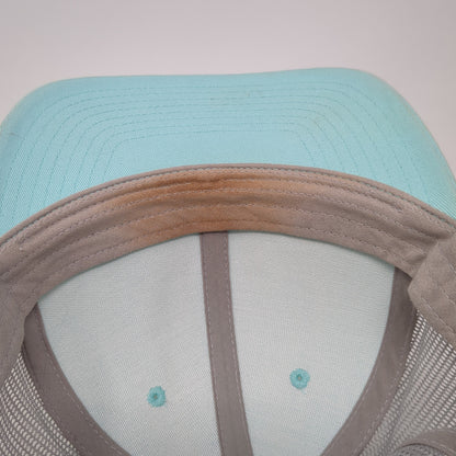 Hurley Snapback Trucker Hat Blue One Size Mesh Back Colorblock Yupoong