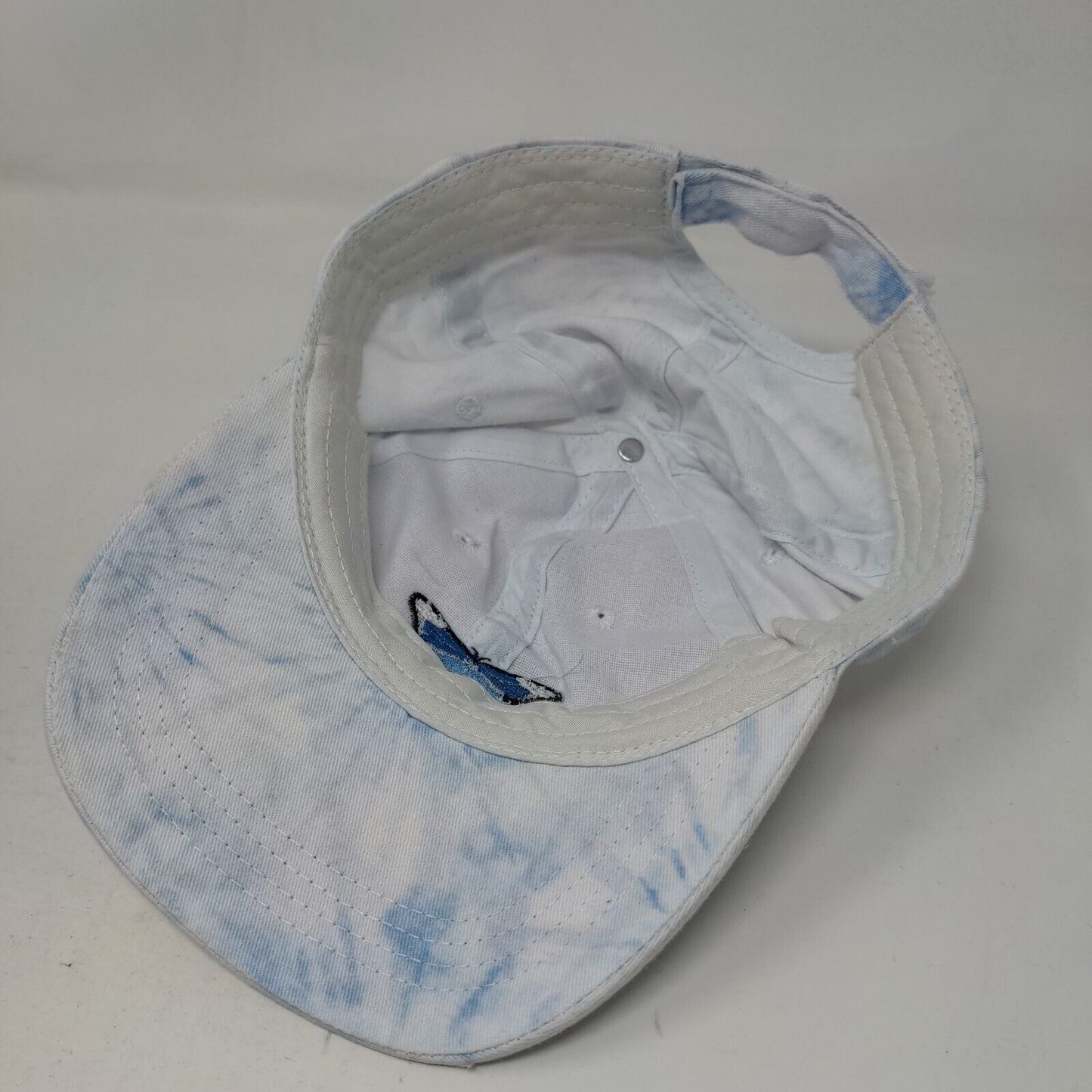 Butterfly Strapback Hat Multi One Size Embroidered Adjustable Tie Dye