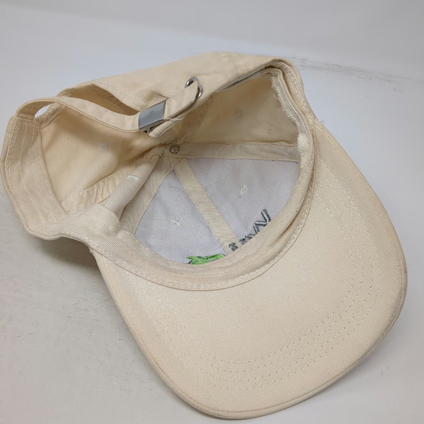 BDA Baseball Cap Beige Wii Fit Slideback Nintendo Video Game Logo Hat Vintage