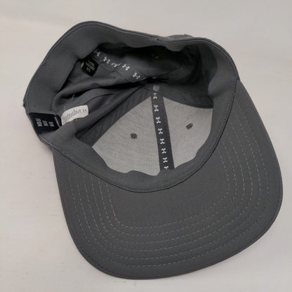 Under Armour Fitted Hat Gray Medium/Large 6 Panel Solid Vent Holes