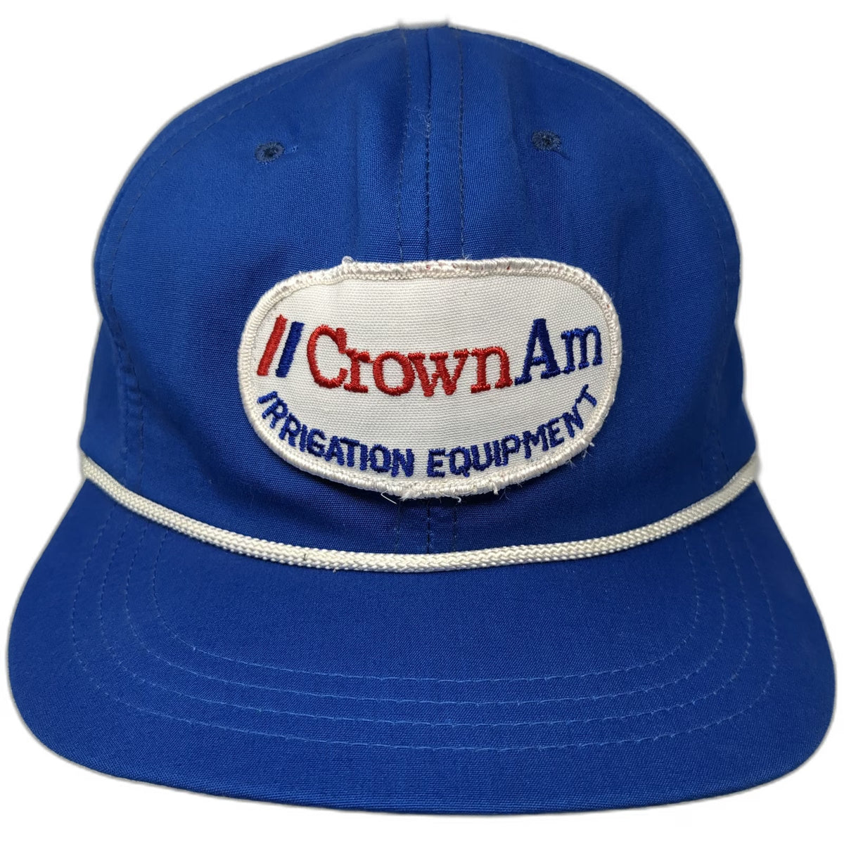 Baseball Cap Blue One Size CrownAm Irrigation Equipment Rope Green Underbrim Hat