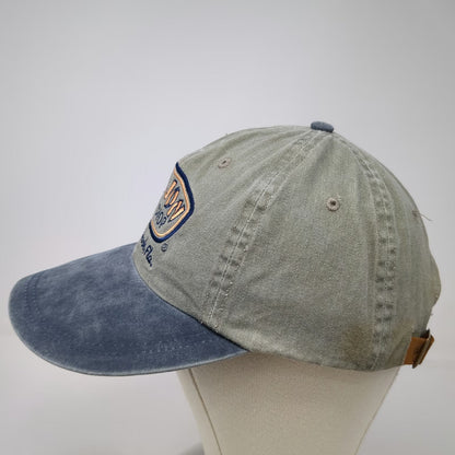 Ron Jon Baseball Cap Green Blue One Size Leather Strapback Cocoa Beach Hat