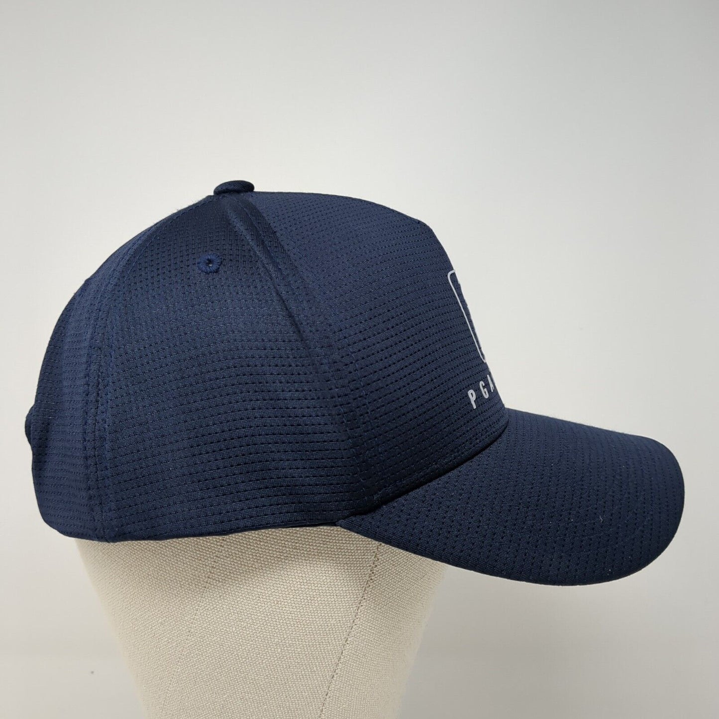 PGA Tour Airflux Strapback Hat Blue One Size Adjustable Embroidered