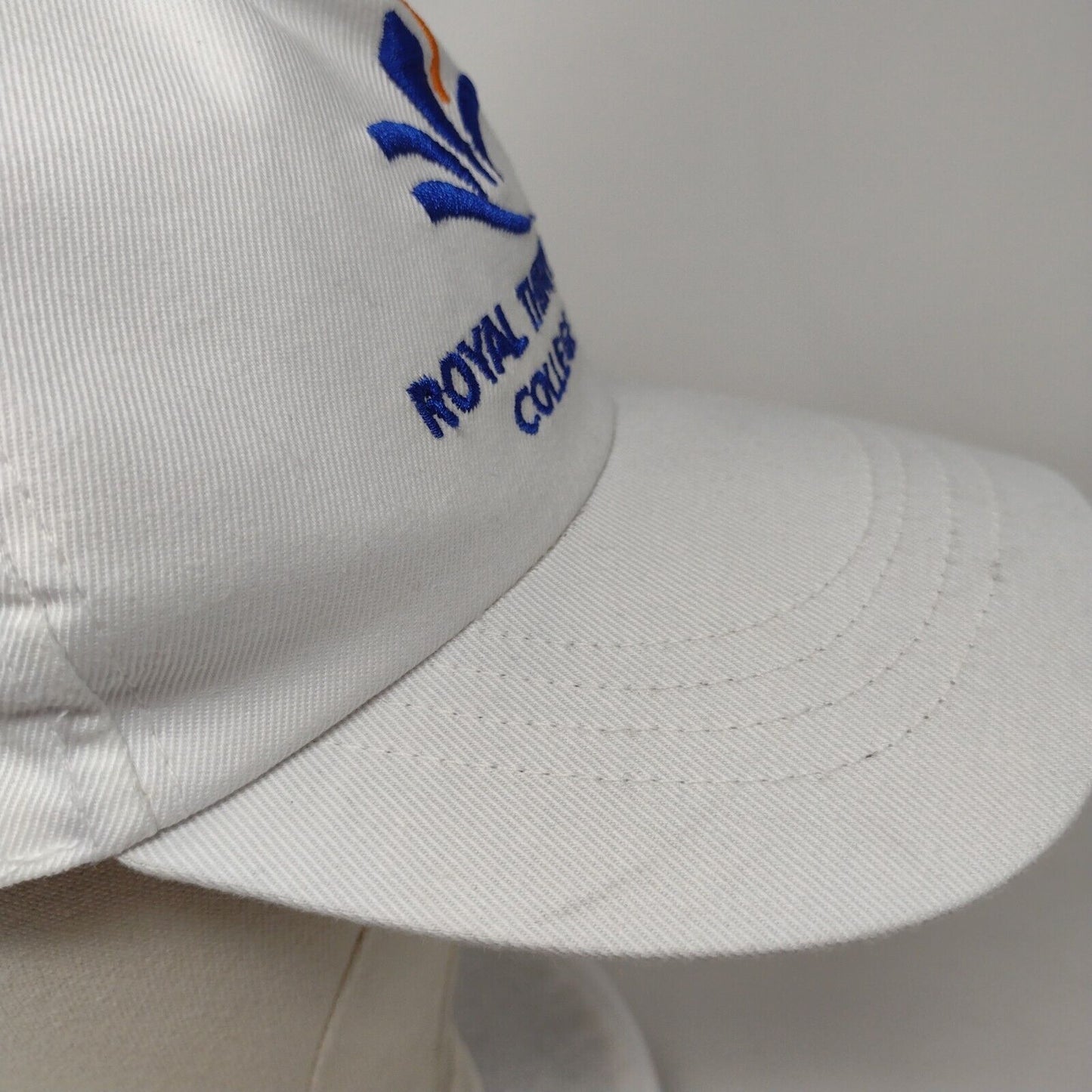 Royal Thimpu College Strapback Hat White One Size Adjustable Embroidered