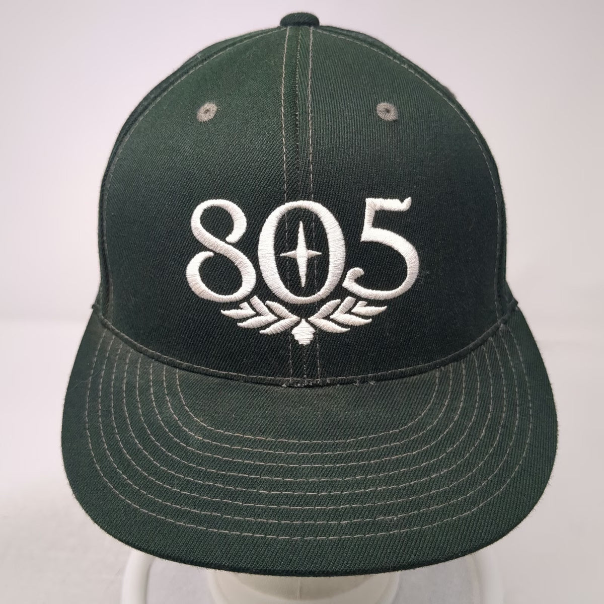 Firestone Walker 805 Baseball Cap Black 7 1/4 Fitted Hat Brewery Beer Logo White