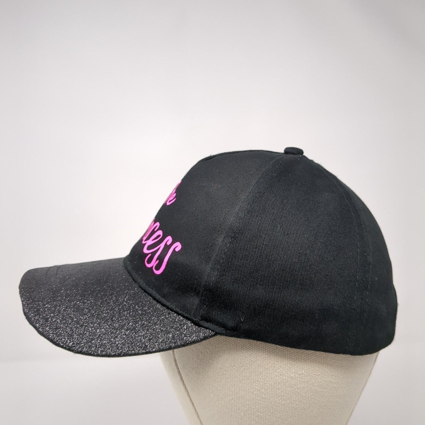The Princess Strapback Hat Black One Size Solid Adjustable Justice