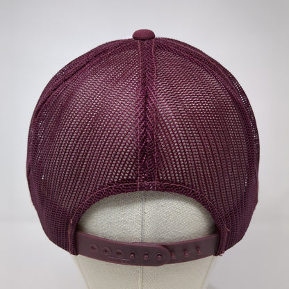 Hike Odessa Ontario Canada Snapback Trucker Hat Red OS Adjustable Mesh Back YR