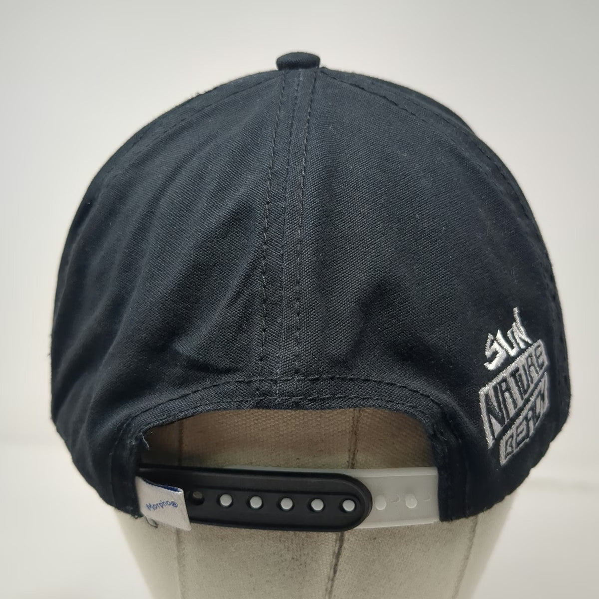 Morpho 5 Panel Black Hat One Size Surf Costa Rica Graphic Snapback Cotton