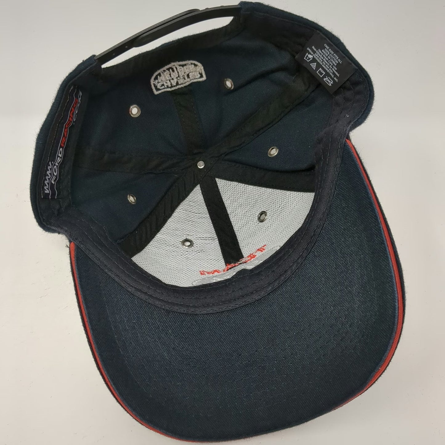 Drew Pearson Team Ford Racing Snapback Blue One Size Charter Member Cotton Hat