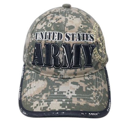 U.S. Army Baseball Cap Green Digital Camo Embroidered One Size Hat Licensed