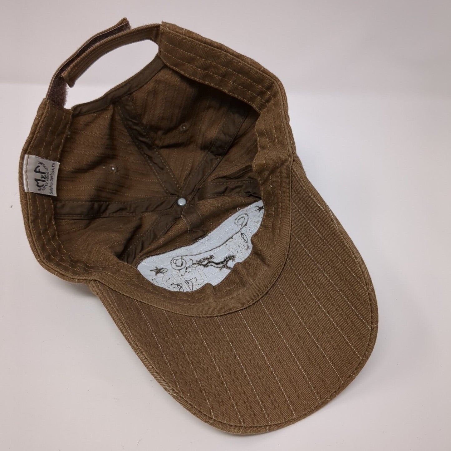 Cow Girl Strapback Hat Brown One Size Adjustable Embroidered Bling W&F Cotton
