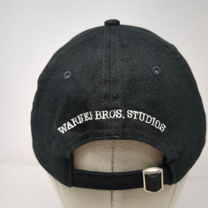 Warner Bros Studios Actor Logo Baseball Cap Black One Size Hat Slideback Buckle