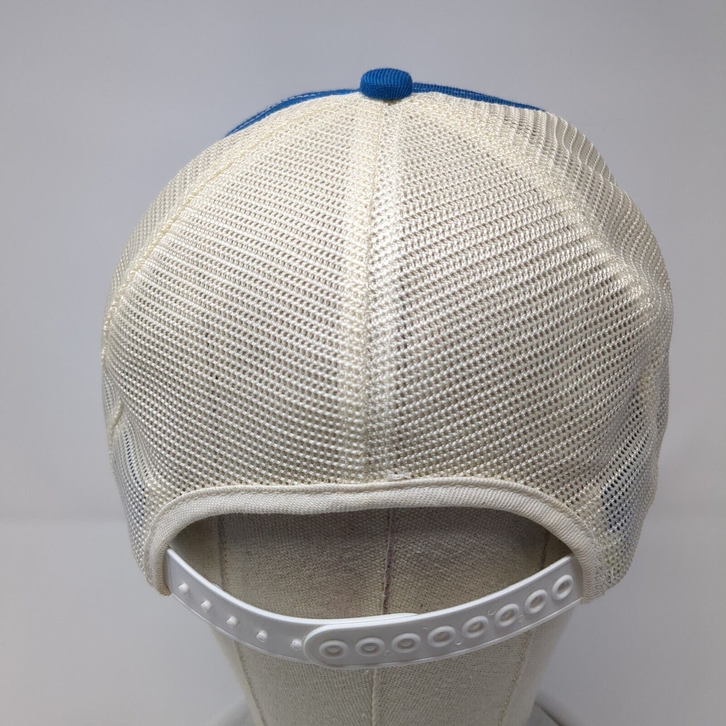 Farmland Metal Buildings Coop Snapback Trucker Hat Blue One Size 6 Panel
