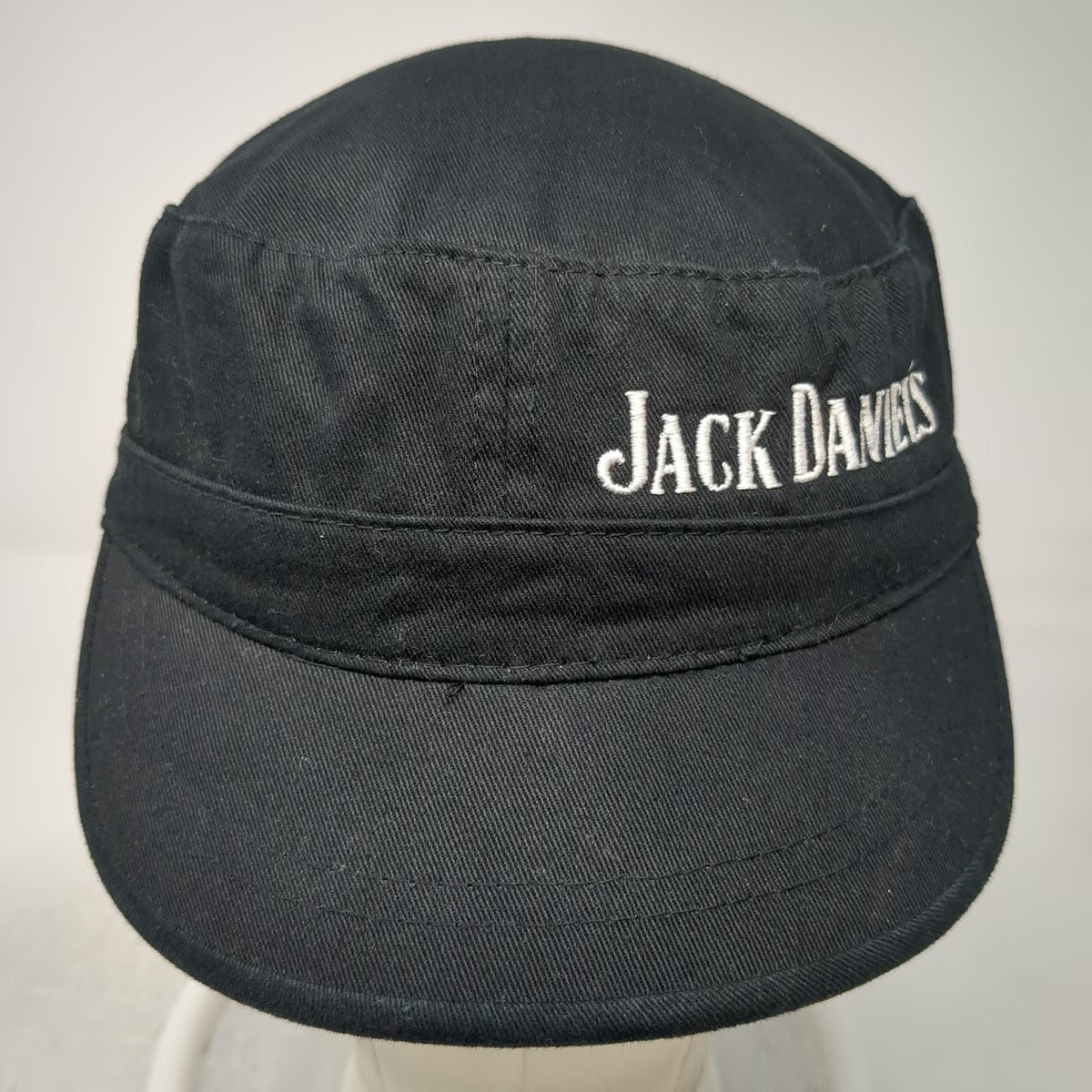 Jack Daniel's Army Cap Black One Size Embroidered Logo Strapback Whiskey Hat