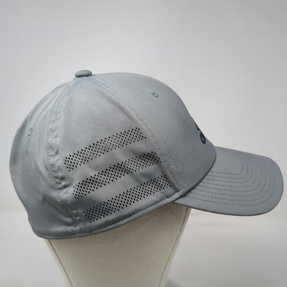 Adidas Baseball Cap Gray XL Aeroready Perforated Performance Polyester Tech Hat
