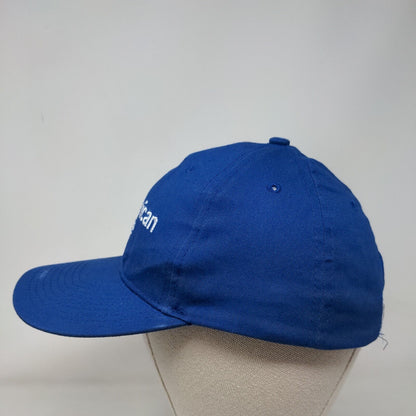 American Care Strapback Hat Blue OSFA Embroidered Adjustable 6 Panel