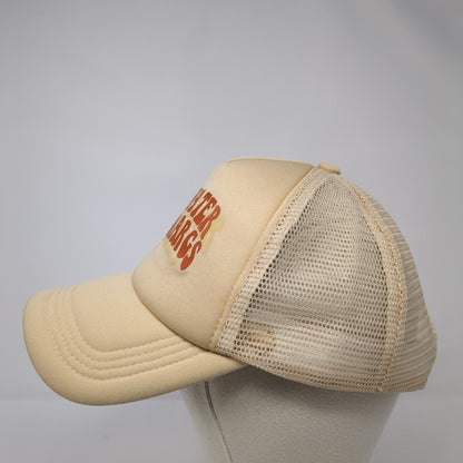 Save Water Drink Margs Snapback Trucker Hat Tan One Size Mesh Back