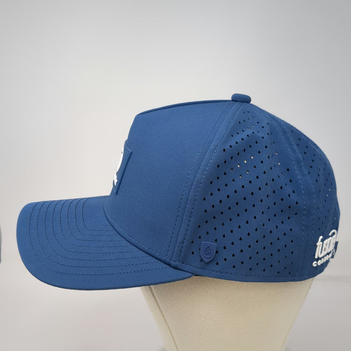Suay Trucker Hat Blue XL Snapback Perforated Performance CompuNet Logo Patch